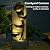 Sunlinua Large Water Fountain Waterfalls Fountain 5-Tier Outdoor Floor Standing Water Fountains with Pebbles, LED Lights and Pump for Garden, Living Room, Patio, 49.2 Inches Tall