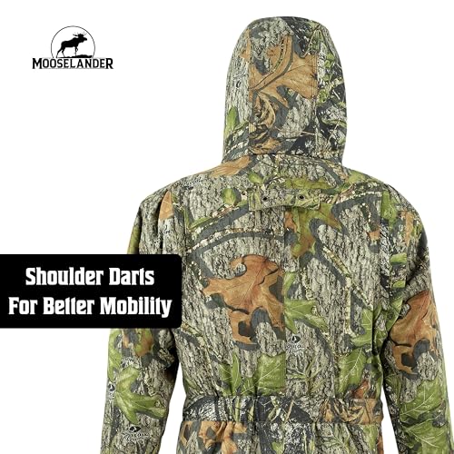 Kids Insulated Coverall with Hood - Mossy Oak Camo, Warm Hunting Suit for Kids with Zip Pockets & Storm Cuffs4