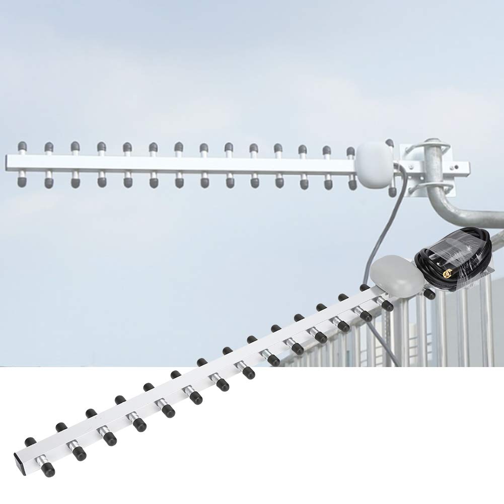 Luqeeg Antenne Directionnelle Yagi 4G 16 Unité 25dBi Routeur sans Fil à Gain élevé Carte Réseau Antenne Directionnelle Yagi
