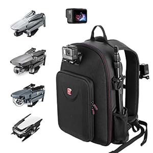 Smatree Rugzak compatibel met DJI Mavic 2 Pro/Mavic Pro, Mavic Air 2/Air 2S/Mavic Air, Mavic 2/Mavic 1 (geschikt voor DJI Remote/Smart Controller) Compatibel met Gopro Hero 9/Hero 8/7/6/5 en accessoires
