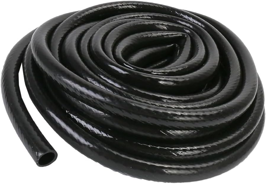 Hydrogarden 10 m Bewässerungsrohr, I.D 13 mm/OD 16 mm Gartenverteilerschlauch, PVC, Rasenbewässerung, Versorgungsrohr für Gartenbewässerungssystem (schwarz)