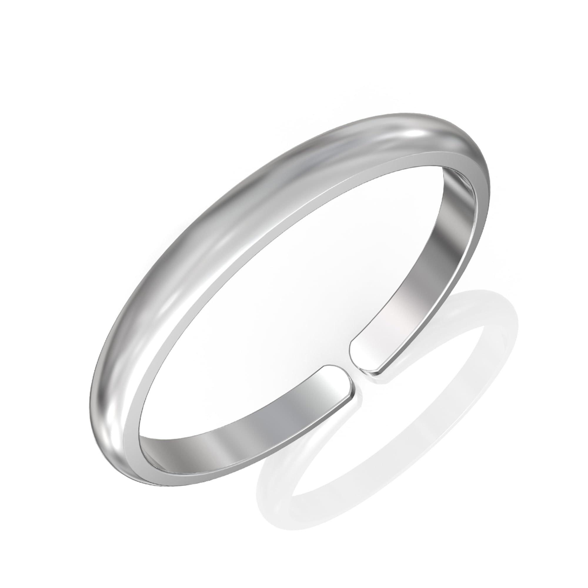 anayra fine silver jewellery ANAYRA Plain Band 925 Silver Ring for Women - Womens Aesthetic & Stylish Silver Ring - Womens Fashion Jewellery - Valentine Gift for Women, Girls, Wife & Girlfriend-picture-30