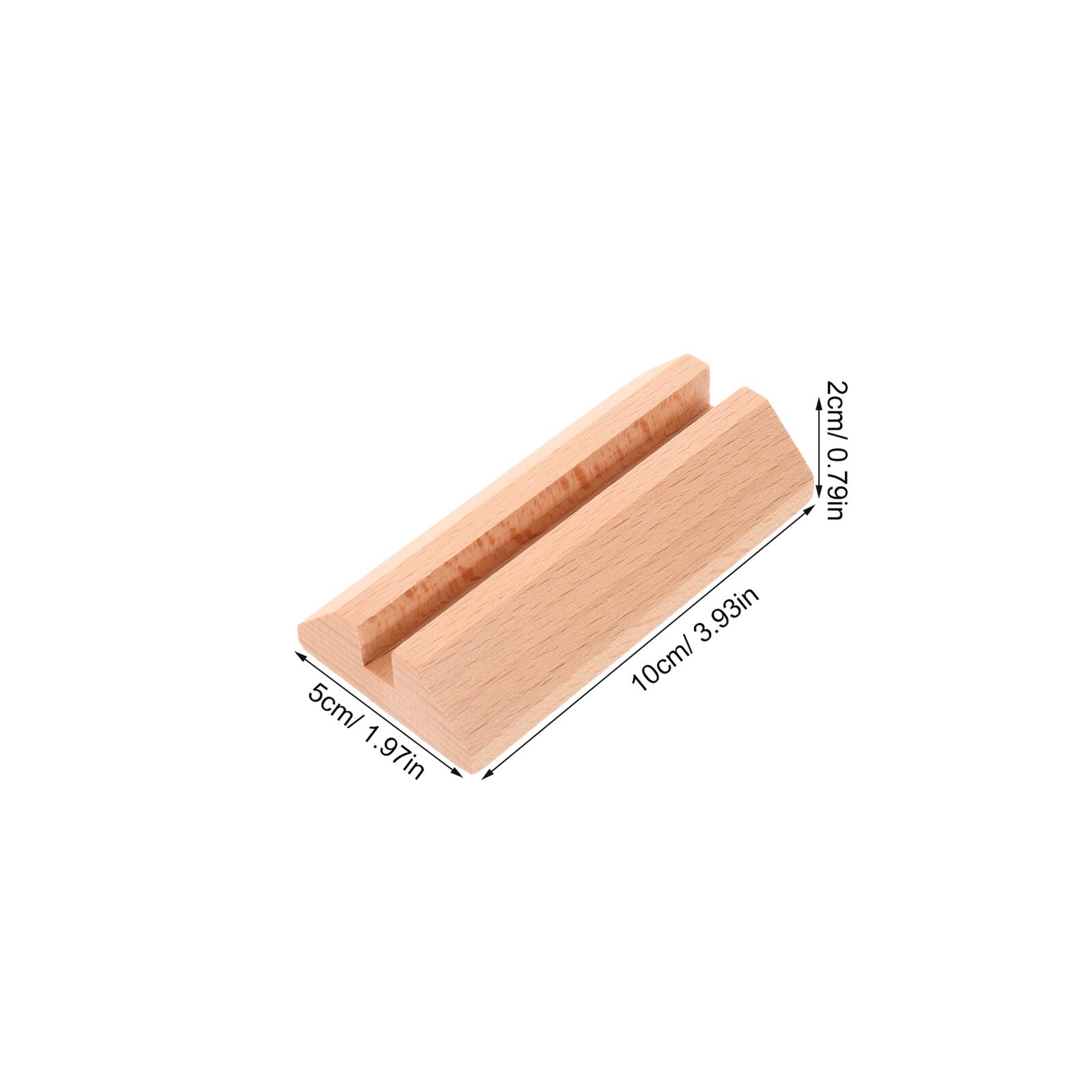 6 Pezzi Porta Biglietti da Visita in Legno di Faggio 10 Cm Espositore per Carte da Scrivania Porta Centrotavola per Eventi Matrimoni Ufficio Negozio