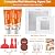 Mckanti 2 Pcs Drywall Repair Kit, Spackle Plaster Wall Repair kit Drywall Hole Patch Kit with Wall Mending Agent, Scrapers, Large Hole Drywall Patch, Sandpaper and Gloves for Wall Surface Crack Fill