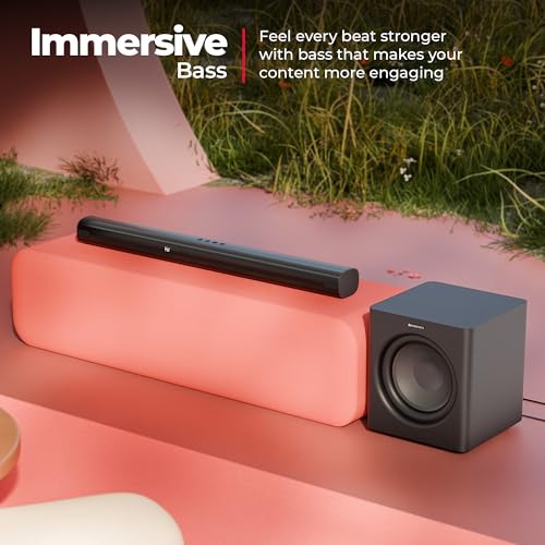 Image of Zebronics Juke Bar 9560 950W Soundbar 2026 Launch, 5.1 CH Surround Sound, Dolby Audio, 30.48cm Wireless Subwoofer, Dual Rear Satellites, BTv5.3, HDMI ARC, USB, LED Display, Wall Mountable