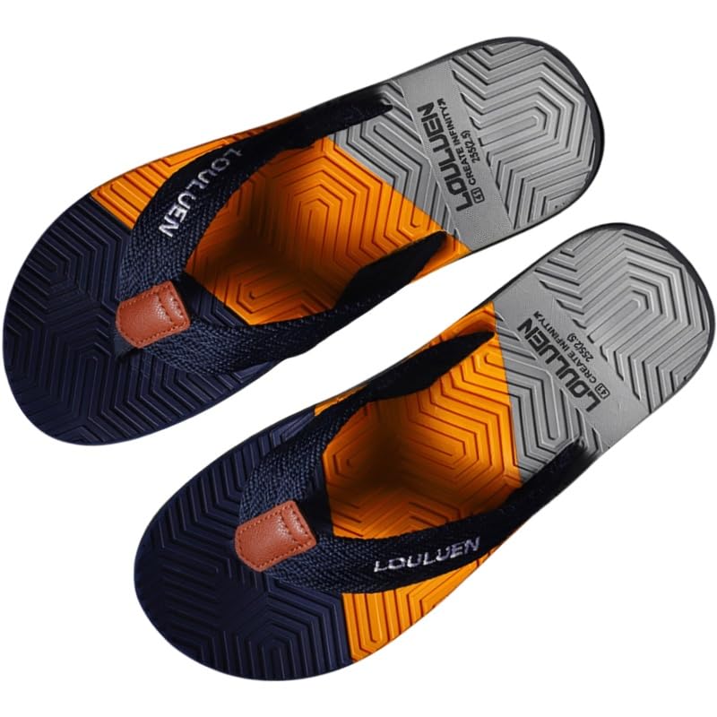 Men's fashionable set of casual sandals - comfortable outdoor summer, spring and autumn, round-toe PVC sole, lightweight and breathable fabric upper, beach shoes