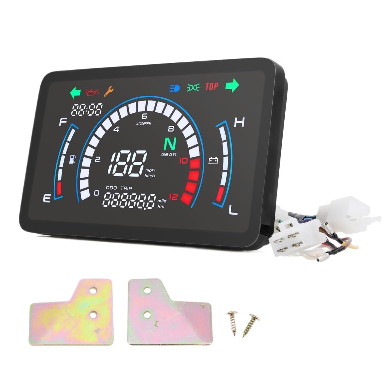 Odómetro digital Odómetro Para Tablero De Instrumentos De Motocicleta, Medidor Digital, Odómetro Para Motocicleta, Pantalla Completa Para EX5 Dream/EX5