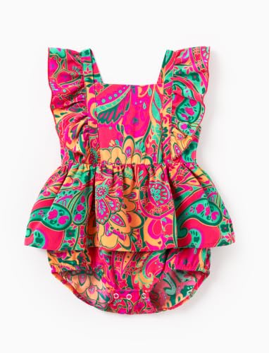 Image of PATPAT Family Hawaiian Matching Outfits - Mommy and Me Vacation Outfits | Halter Sundresses and Button Down Shirts,Caribbean Vacation Summer Tropical Outfits,Hawaiian Boho Tropical Floral Printed