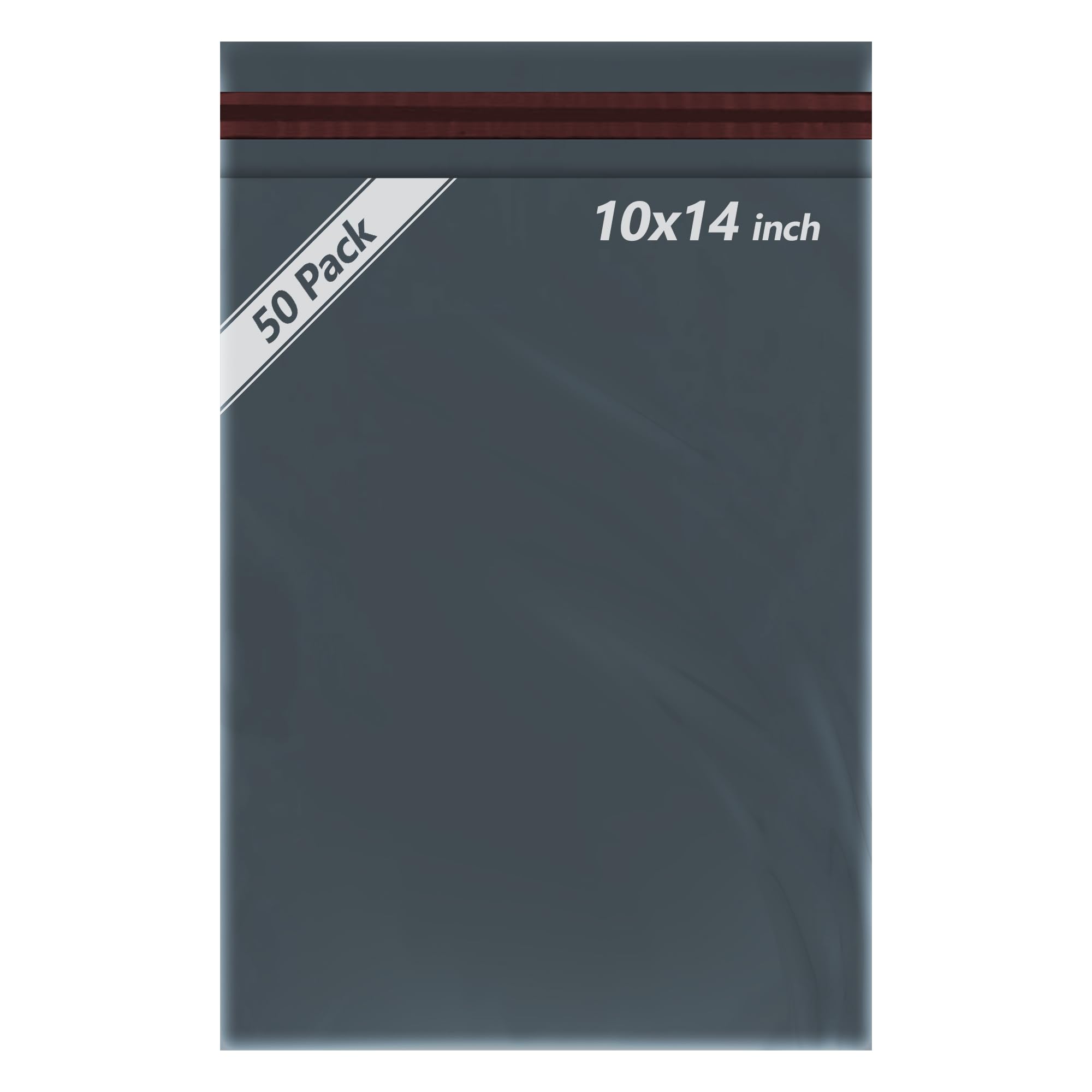 iSOUL 50pcs Assorted Mailers - Grey Parcel Bags, 10x14 Sizes, Self Seal Poly Postal Bags for Small to Large Mailing & Shipping