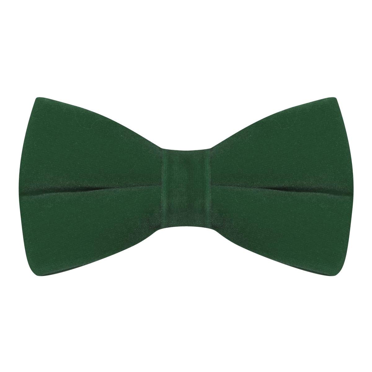King & Priory Luxury Racing Green Velvet Bow Tie