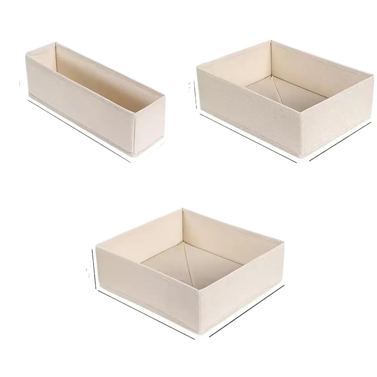 Organizadores de ropa interior armarios y cajones, organizador, sujetador, calcetines, pantalones, caja almacenamiento plegable for el hogar(3pcs)