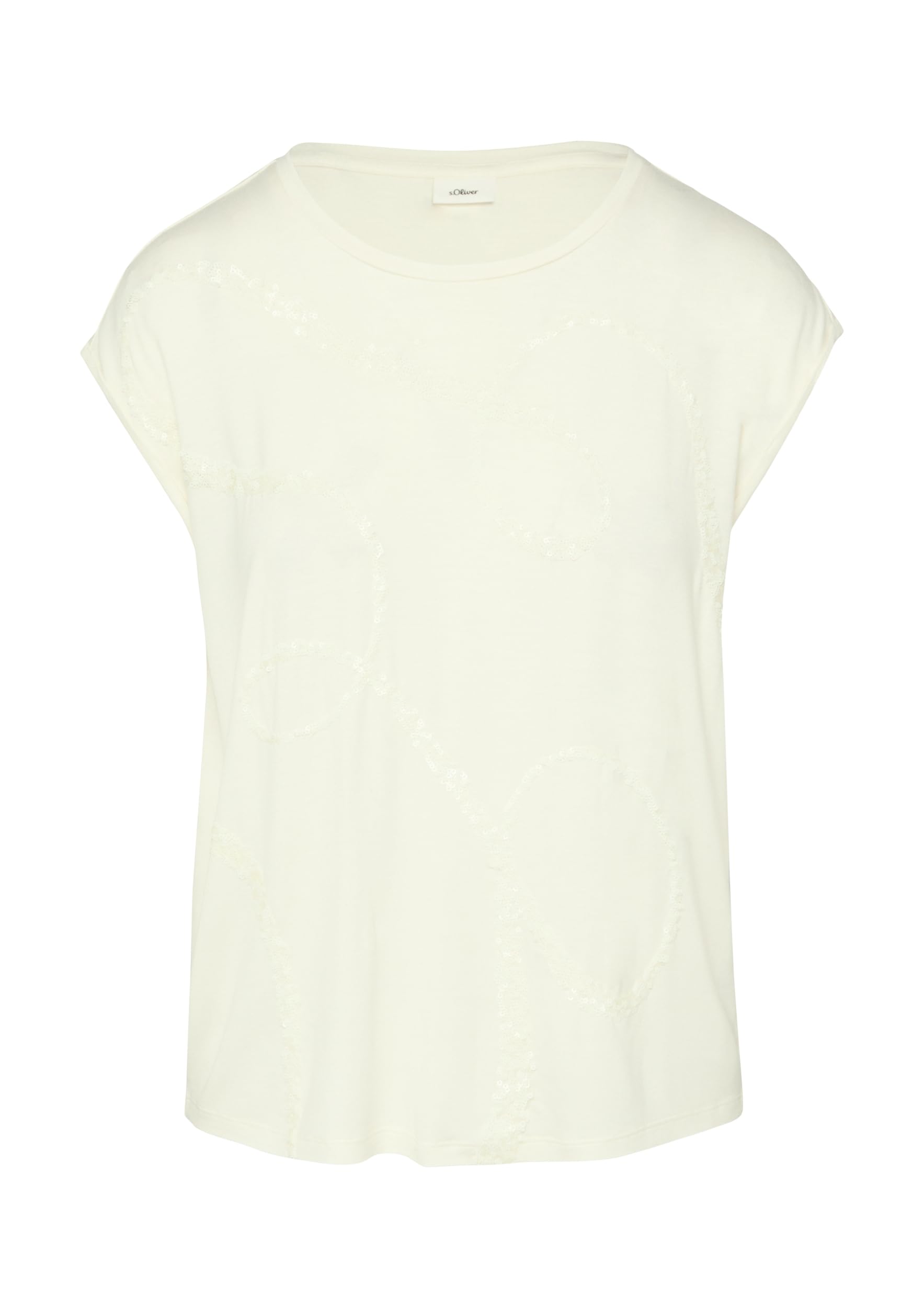 s.Oliver BLACK LABEL Women's Sequin T-Shirt