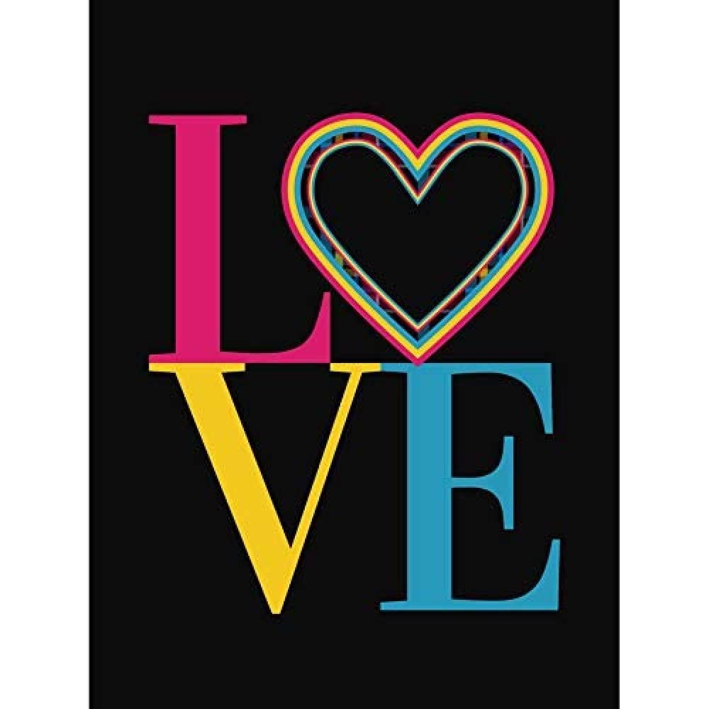 Wee Blue Coo Who Cares Scotland Love Heart Tartan Art Print Canvas Premium Wall Decor Poster Mural