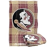 LOGOVISION Florida State University Campus Plaid Spirit Silky Touch Super Soft Throw Blanket 36'x58'