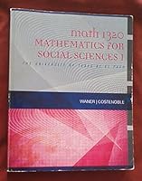 Math 1320 Mathematics for Social Sciences 1 the University of Texas At El Paso 1285560426 Book Cover