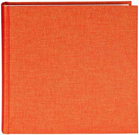 goldbuch 24806 album fotograficzny Summertime Trend Trend 25 x 25 cm, fotoksiążka z 60 białymi stronami i przekładkami pergaminowymi, album fotograficzny z lnu, pamiątkowy, ciemnozielony
