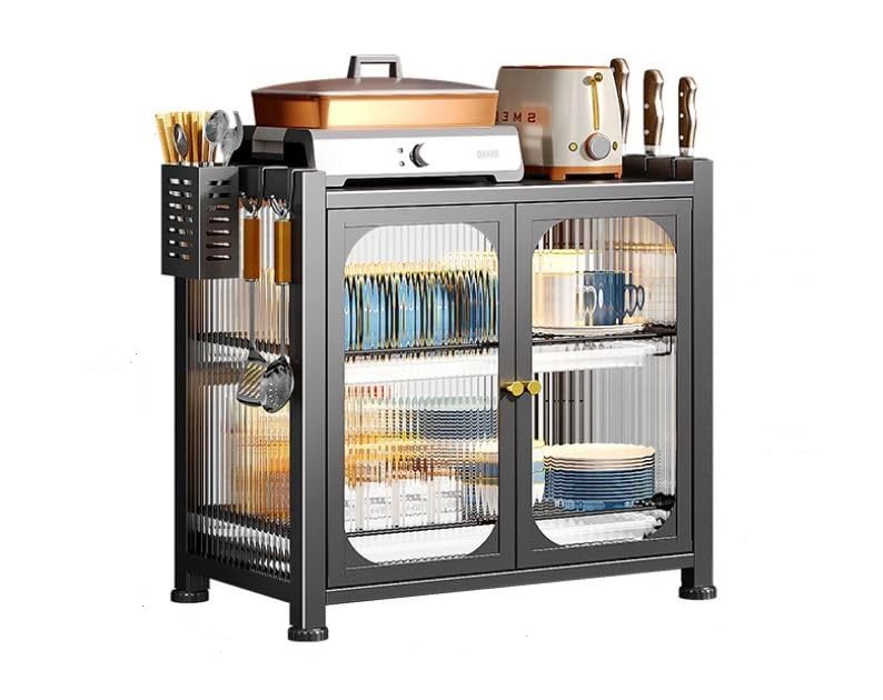 Rhyhorn Storage Cabinet for Kitchen,Dish Drainer Rack Microwave Rack  Storage Rack Buffet Cabinet Display Cabinet for Kitchen, Dining Room