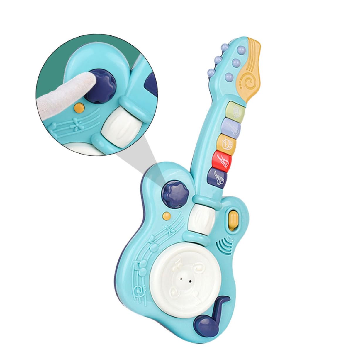 音楽機能付きギターとキーボードおもちゃ Amazon.co.jp: fangzi ギター電子ピアノミニキーボード付き