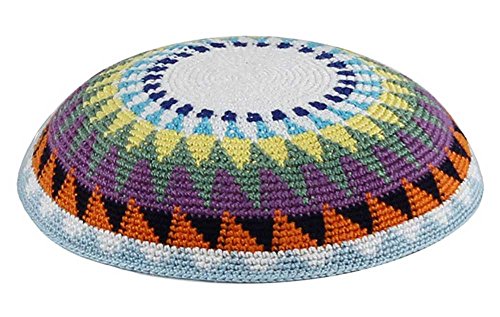 Image of Zion Judaica Quality Knit Kippahs Bulk Packs Knitted Kippot and Single Hand-Knit Kippas Kipa Clips Included