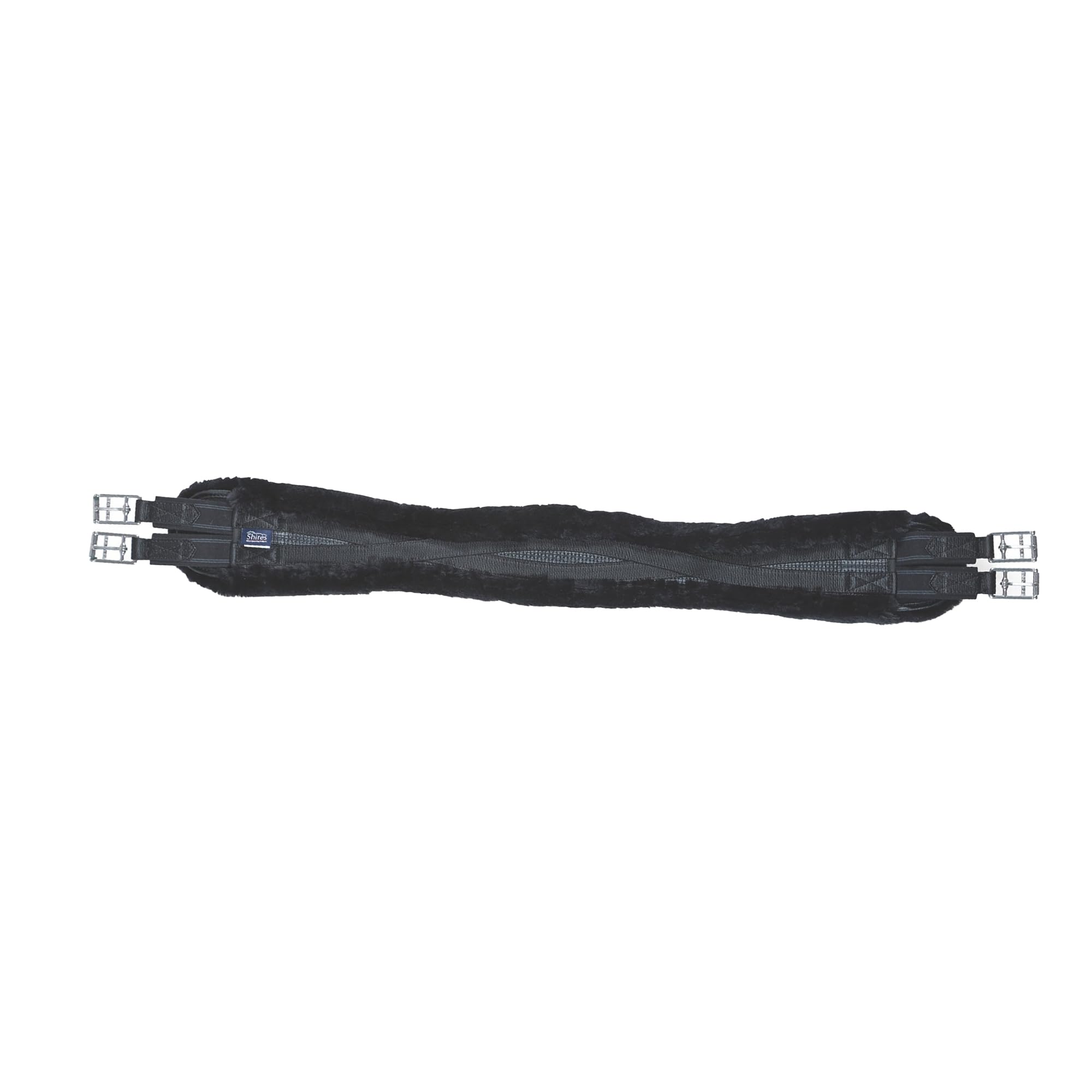 Shires ARMA Performance SupaFleece Contour Girth - Elastic - Black