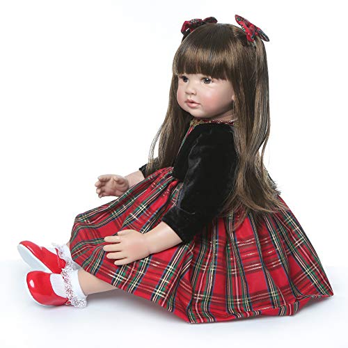 Muñeca Reborn Bebé 24 Pulgadas Silicona Suave Realista miniatura 3