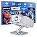 Salange Beamer Unterstützt 4K [Native 1080P |Integrierte App| Android 14], Smart Beamer mit WiFi6 und Bluetooth 5.4, Garten Projektor Tragbarer Elektronischer Fokus & Auto Korrektur Heimkino 180°Dreh