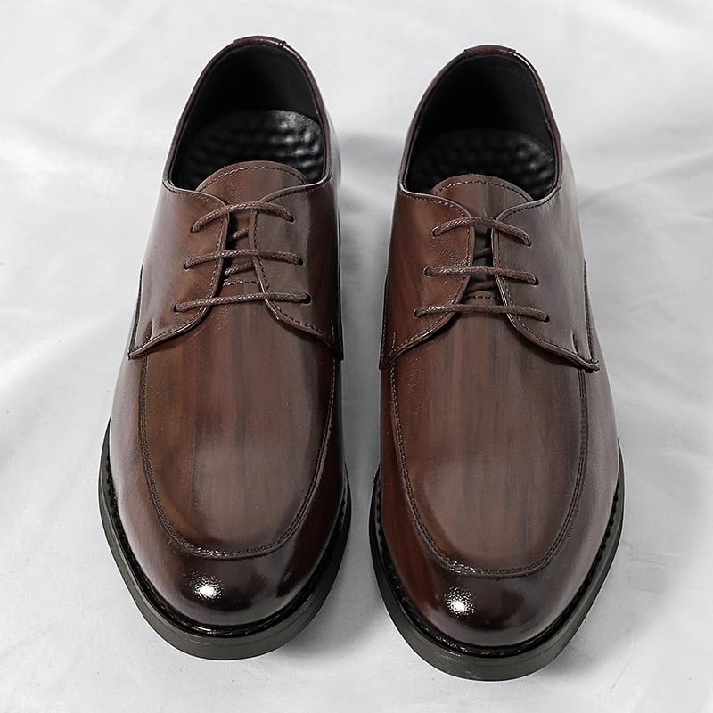 Formal Shoes Dress Oxford for Mens Leather Party Wedding Heel Non Slip Anti-Slip Low Top Rubber Sole Classic Pointed Toe Classic Lace Up Prom3