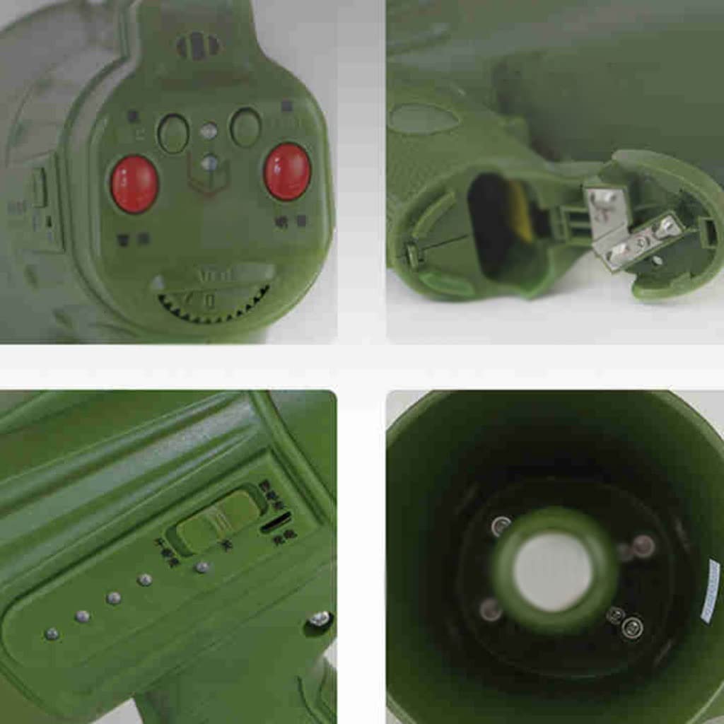Megáfono portátil Megáfonos portátiles 10 vatios de Potencia con Altavoz megáfono Exterior Altavoz megáfono multifunción Megáfono de Mano Li