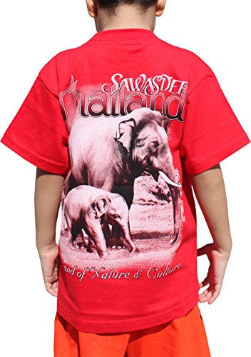 Full Funk Cotton Childrens Shirt Sawasdee Thailand Elephant Nature Culture2