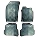 Price comparison product image Carsio Rubber 4 Piece Car Mat Set For Audi Q5 (8R) 2008 to 2017 [with 4 Clips] Tailored Fit Floor Mat Complete Accessory Black Custom Fitted - All Weather & Heavy Duty, Anti-Slip Backing