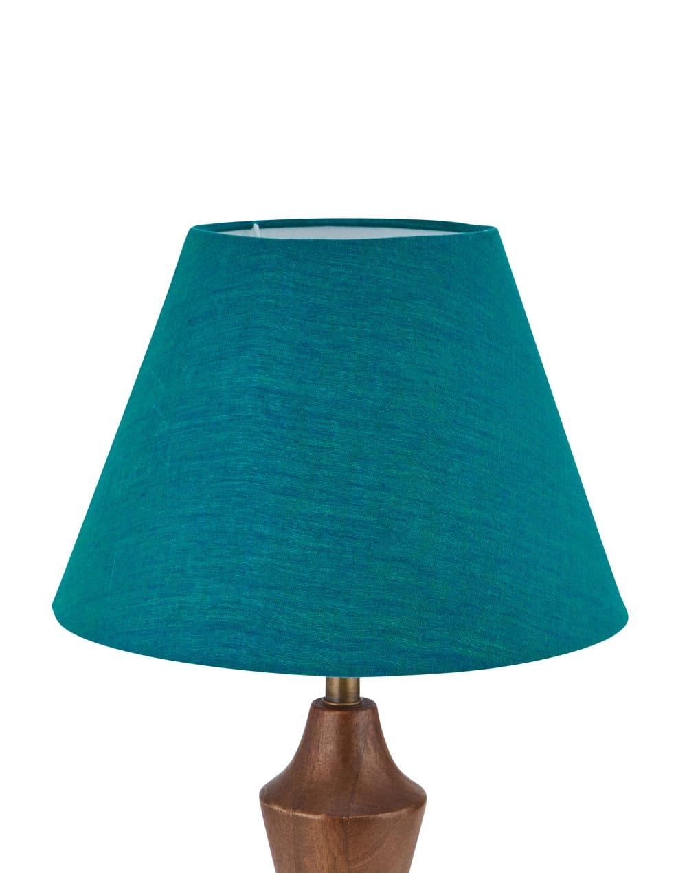 Fabindia Teal Cotton Basix Tapered Drum Medium Lampshade-image-12