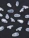 2 Pairs Replacement Nosepieces Nose Pads for Oakley Socket 5.5 OX3218/Socket 5.0 OX3217/Socket Ti OX5019/Steel Plate OX3222/Contrail OO4147 Eyeglasses