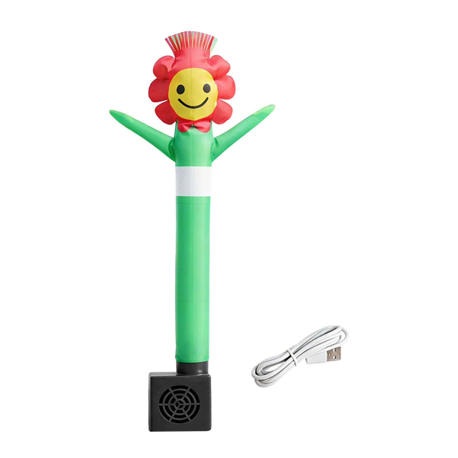 Oshhni Wacky Waving Gonfiabile a forma di tubo, con soffiatore, portatile, robusto, decorazione da scrivania, divertente, regalo per ufficio a casa, Fiore