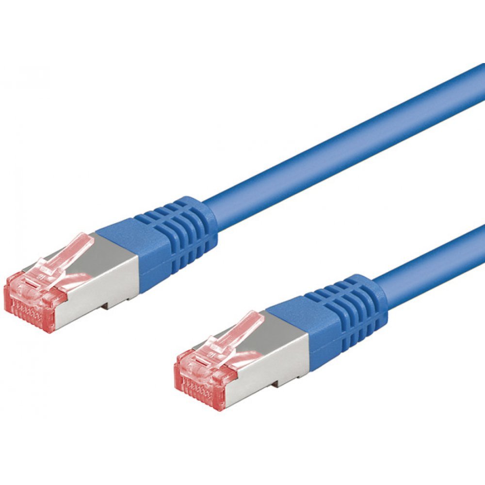 Goobay 69270 CAT 6 patch cable S/FTP (PiMF) blue - LSZH halogen CU
