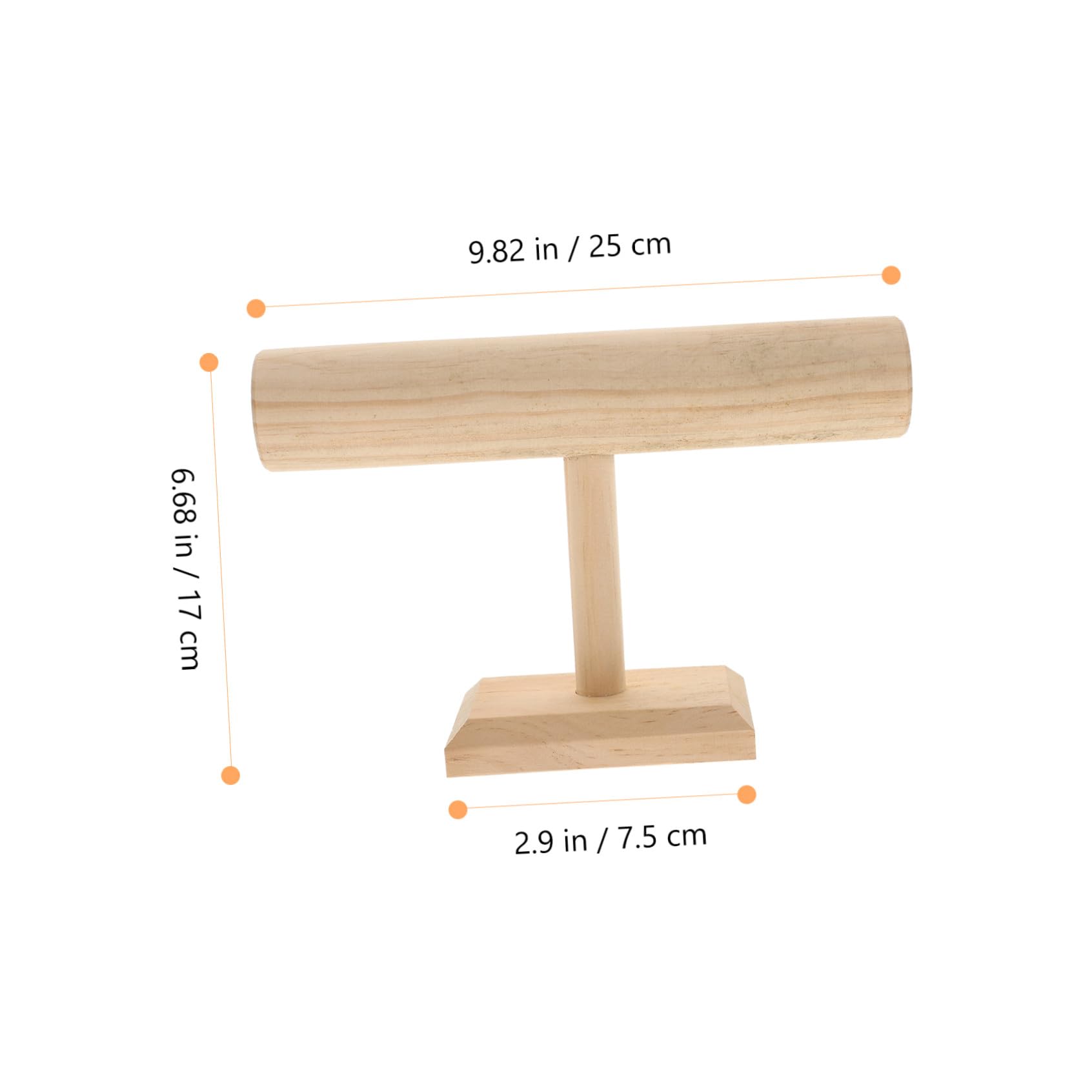 Soporte para Guardar Pulseras de Madera Beige Portátil para Reloj