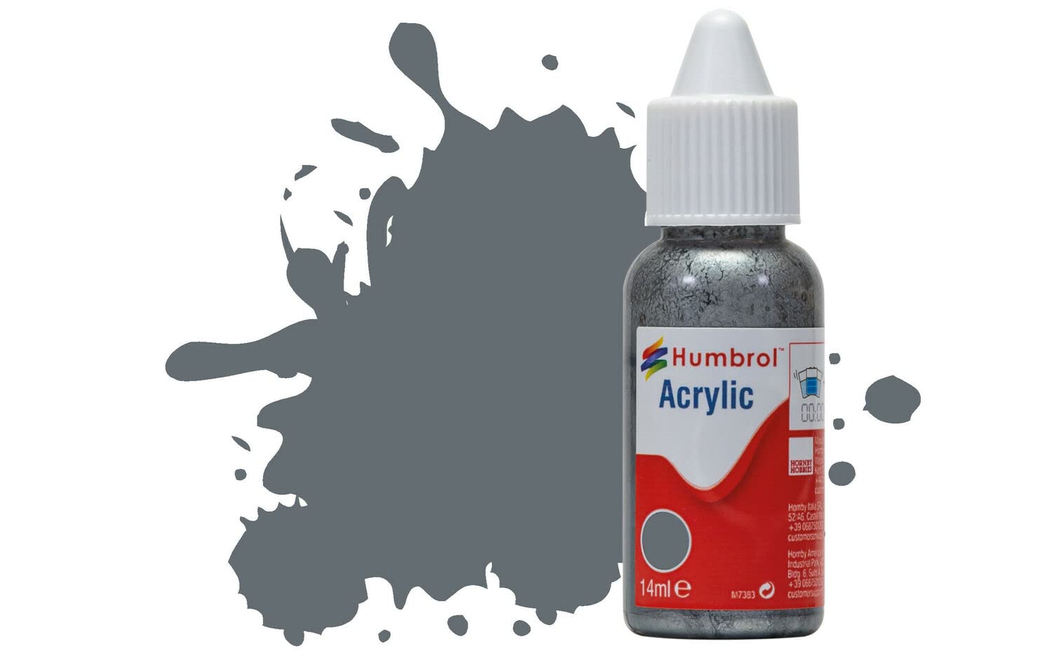 Greenhills Humbrol 14ml Dropper Bottle of Acrylic Extra Dark Sea Grey Satin D...
