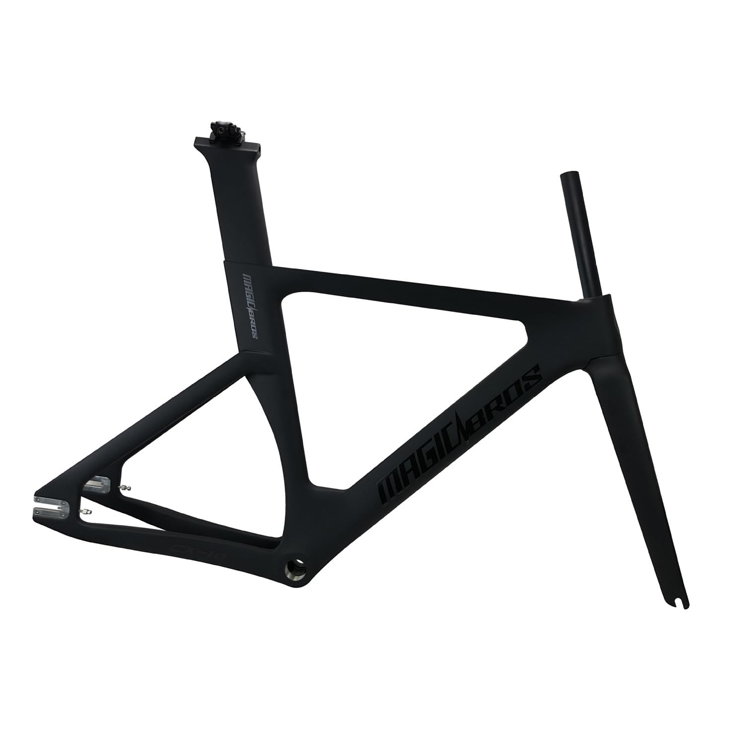BSFHQS 700C Fixed Gear Bike Frameset 49cm 51cm 54cm 57cm Carbon Fiber Track  Bike Frame Windbreaker Frames Coaster Brake Bike Frame Quick Release Frame