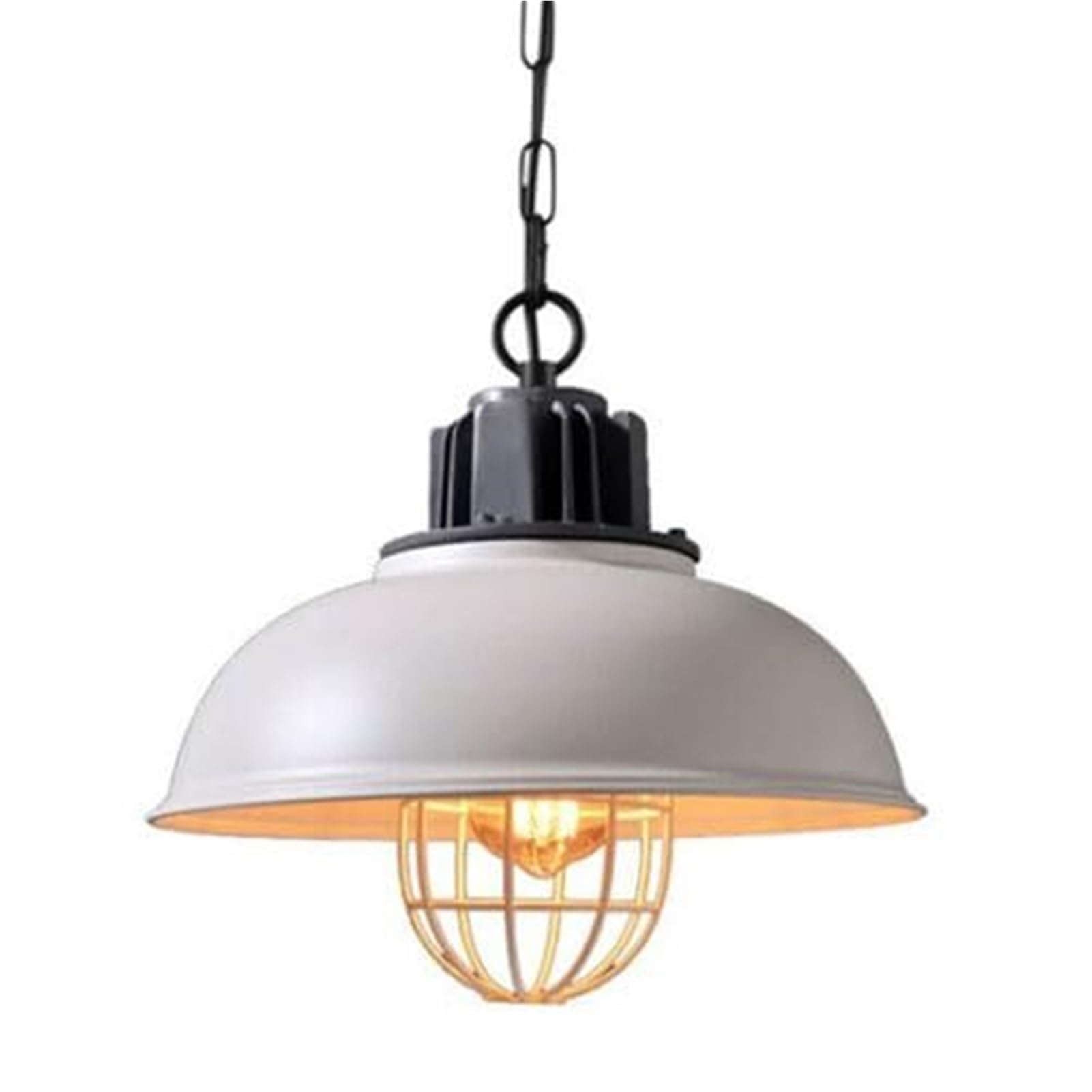 HUAYUSEDF American Industrial Metal Pendant Lamp Chandelier Hanging Lighting Ceiling Fixture E27 Single Head Personalized Flush Mount for Bar Restaurant Cafe