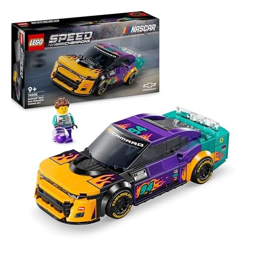 LEGO Speed Champions NASCAR Next Gen Chevrolet Camaro ZL1 Race Car Toy, Vehicle Playset for 9 Plus Year Old Boys & Girls, Kids' Bedroom Decoration, Birthday Gift Idea 76935
