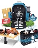 PL Harmony Picnic Backpack for 2 - All-in-One for Couples [with Picnic Blanket & Portable Wine Table] - Waterproof 32L - Insulated Picnic Set - Cooler Pouch & Wine Holder - Dating, Outdoor & Camping