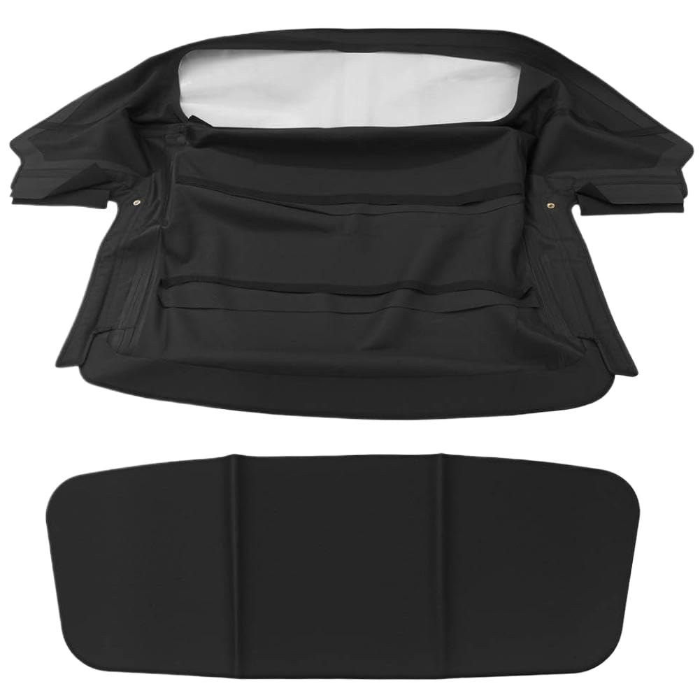 Sostituzione Capote Convertibile in PVC Nero Compatibile con Modelli 1971-1994 Che richiedono la Parte AF9940-440
