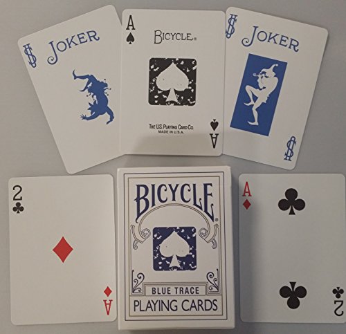 Baraja Bicycle Blue Trace para Juegos de Póker miniatura 2