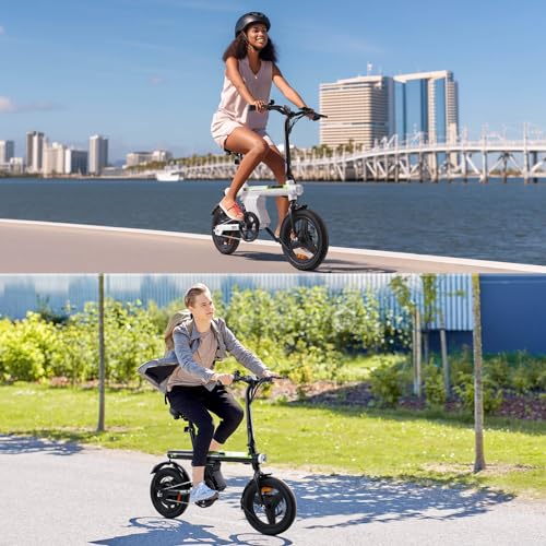 Isinwheel U1 Electric Bike For Adults 750W Peak Motor, 20 Mph Folding Ebike, 14 Inch Adults Electric Bicycles With Smart Uphill, 280.8Wh Battery thumb #7