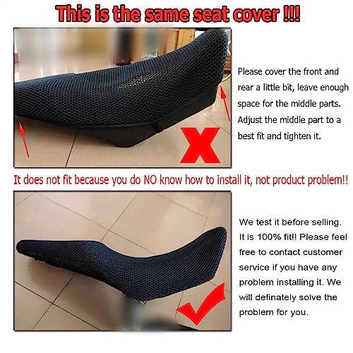 Malla 3D para Honda CB500X funda de cojín transpirable para moto 4