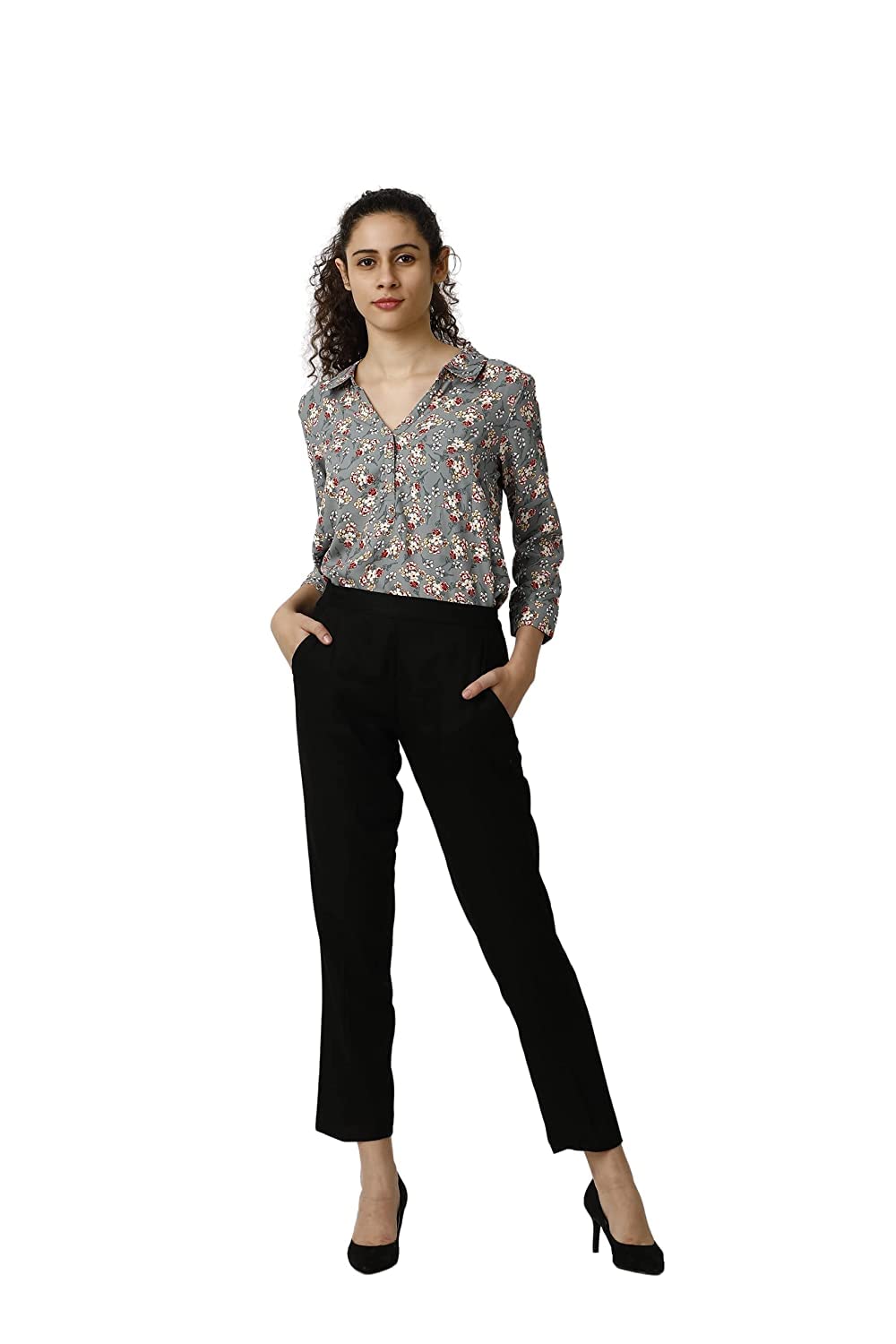Laya Pencil_Pant Women's Regular Fit Rayon Blend Pencil Pant