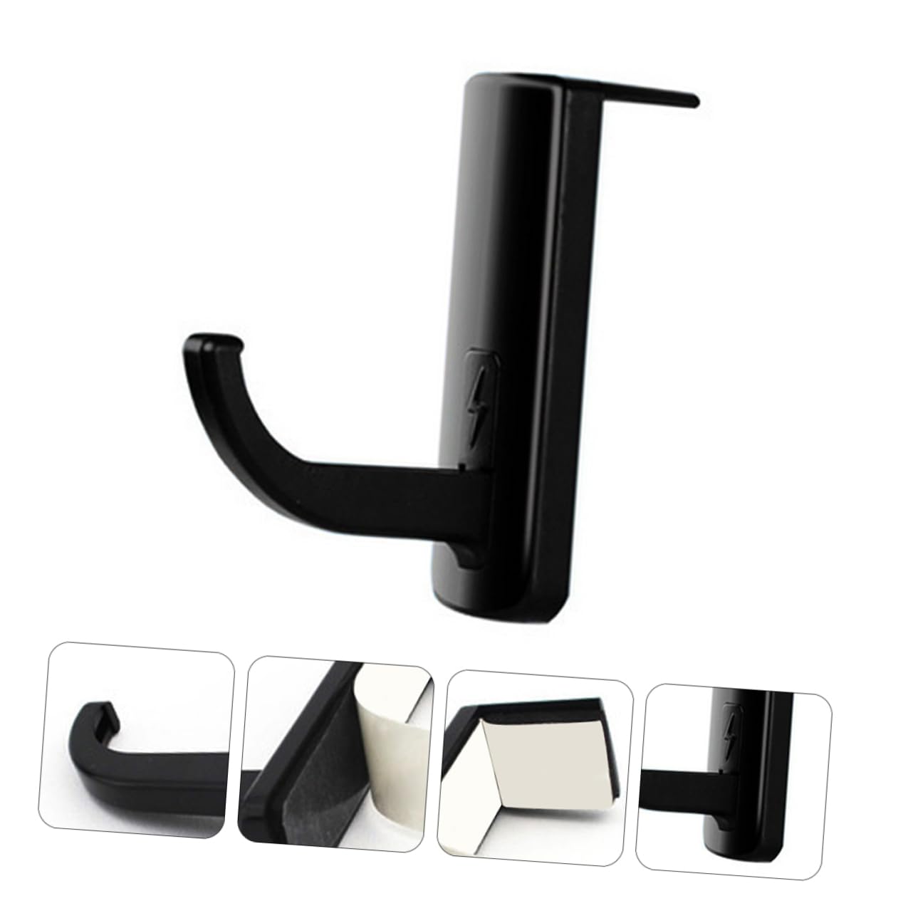 20piezas Soporte Para Auriculares De Plástico Sin Perforación Colgador De Auriculares Multiusos Para Monitor y Escritorio De Adhesivo Fuerte Compatible