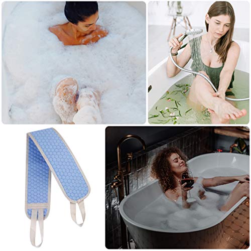HEMOTON Escova Esfoliante de Banho Com Escova Esfoliante de Banho 3 PeÃ§as AlÃ§a Longa de Lavagem de