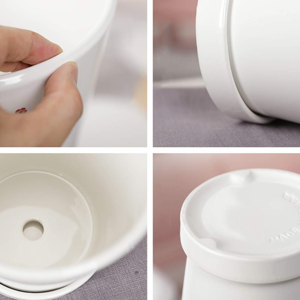 Ceramiczna doniczka na sukulenty doniczka kaktus doniczki z otworem drenażowym pojemnik doniczka blat ziemia doniczkowa mięsista donica do dekoracji domu ogrodu taca syjamska