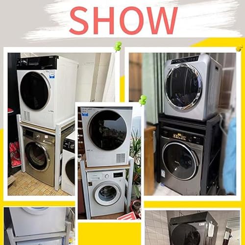 Image of Laundry Room Stora Cabinet with Stackable Washer Dryer Kit Shelf