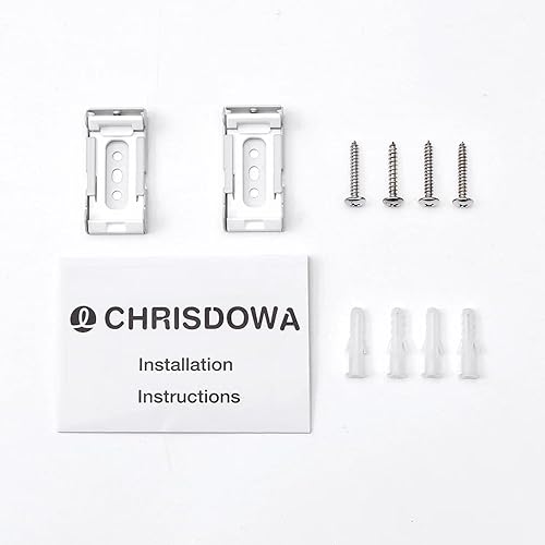 Chrisdowa Kit de piezas de repuesto para persianas enrollables inalámbricas, con soporte de metal